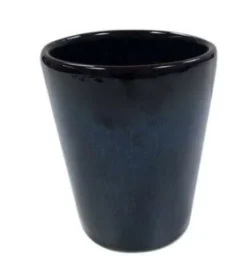 Krus u/hank Ø10 cm, Blå stentøj
