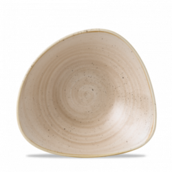 Stonecast Nutmeg Cream trekantet skål 23,5 cm, Churchill