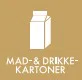 Piktogram ''Mad- & drikkekartoner'' 10,5x10,5 cm, Minatol