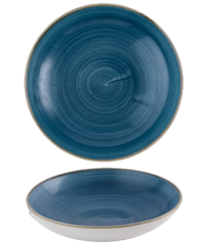 Stonecast Java Blue trekantet skål 15,3 cm, Churchill