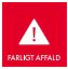 Piktogram ''Farligt affald'' 10,5x10,5 cm, Minatol