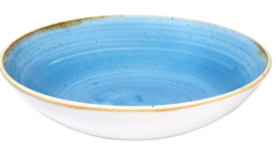 Stonecast Cornflower Blue dyb tallerken 24,8 cm, Churchill