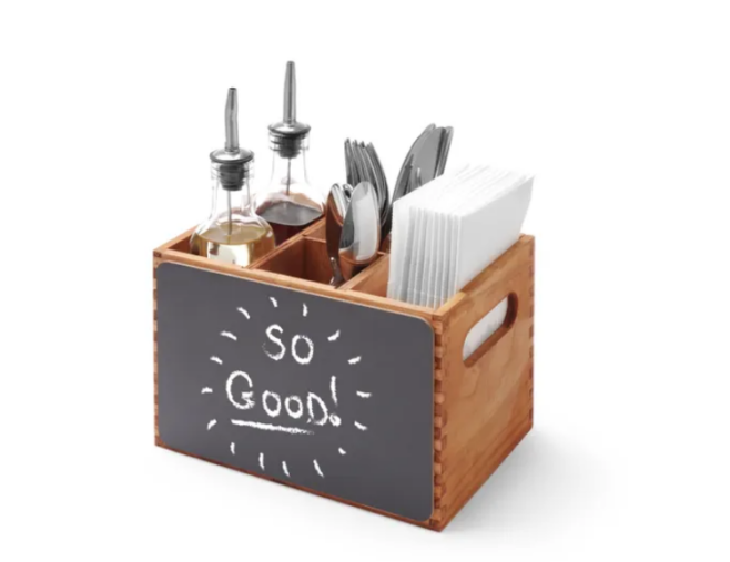 Bestikkasse inkl menu tavle 21x15x(h)15 cm, Hendi