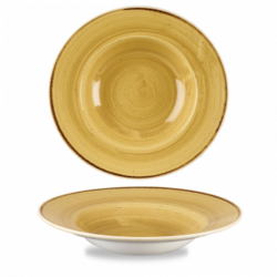 Stonecast Mustard Seed Yellow pastatallerken 28 cm, Churchill