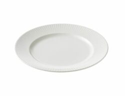 Groovy stoneware tallerken i hvid 27 cm