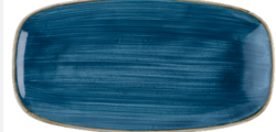 Stonecast Java Blue oblong blong 34,5 x 18,5 cm, Churchill