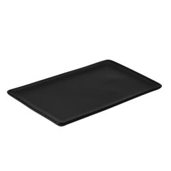 RAW Titanium Black rektangulær tallerken 31,5 x 20 cm