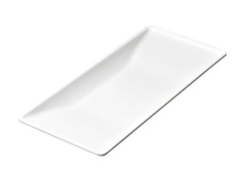 Melaminfad i hvid 47x21x(h)4 cm