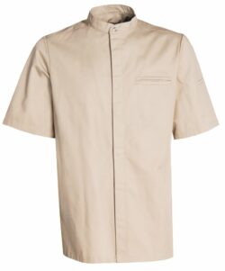 New Nordic kokkejakke m/kortærmer i khaki str. 4XL, Nybo