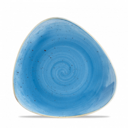 Stonecast Cornflower Blue trekantet tallerken 19 cm, Churchill
