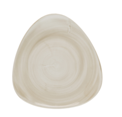 Stonecast Canvas Natural trekantet flad tallerken 26,5 cm, Churchill