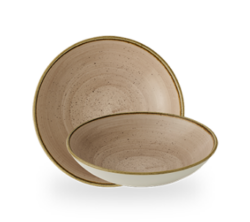 Stonecast Truffle dyb tallerken 24,8 cm, Churchill