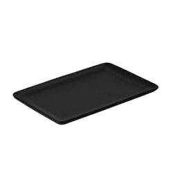 RAW Titanium Black rektangulær tallerken 23,5 x 15 cm
