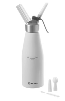 Flødeskumssifon 0,5L i hvid, Hendi