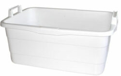Balje rektangulær i hvid, 26L / 50 cm