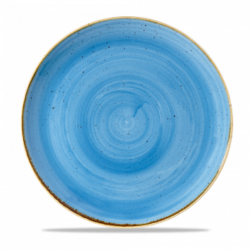 Stonecast Cornflower Blue flad tallerken 28cm, Churchill