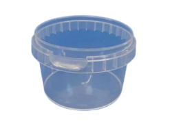 Plastbøtte rund i klar 280 ml