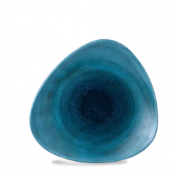 Stonecast Aqueous Lagoon trekantet tallerken 26,5 cm, Churchill