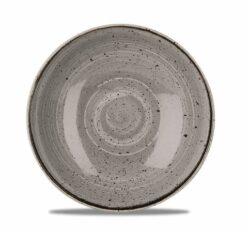Stonecast Peppercorn Grey dyb tallerken 18,2 cm, Churchill