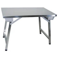 Leje af Stålbord på 120 cm, bordet er foldbart