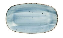Oval Tallerken 26x15cm, Turkis, FineDine (udgået)