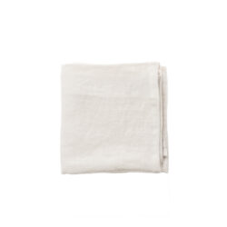 RAW Hør Modern White viskestykke 45 x 45 sæt á 4 stk