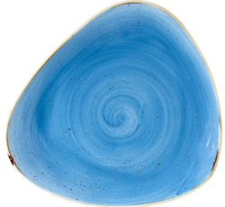 Stonecast Cornflower Blue trekantet tallerken 31,1 cm, Churchill