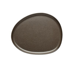 RAW Metallic Brown organic tallerken 24 x 21 cm