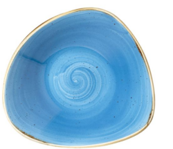 Stonecast Cornflower Blue trekantet skål 23,5 cm, Churchill