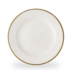 Stonecast Barley White flad tallerken med bred fane 27,6 cm, Churchill