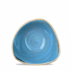 Stonecast Cornflower Blue trekantet skål 19 cm, Churchill