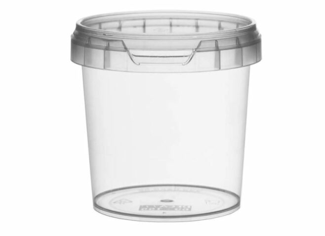 Plastbøtte rund i klar 155 ml
