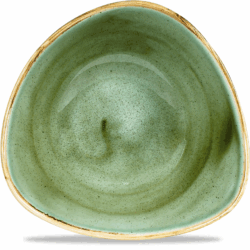 Stonecast Samphire Green trekantet skål 18 cm, Churchill