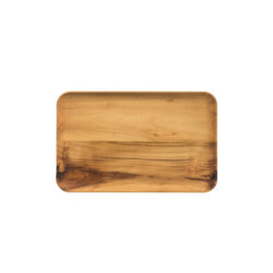 RAW Teak rektangulær tallerken 31,7x20,2x1,8 cm
