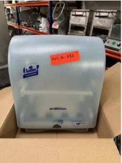 papirdispenser, brugt -14 dages garanti. Du kan tilkøbe 12 mdr. for 799 kr.