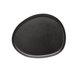 RAW Titanium Black organic tallerken 24 x 21 cm