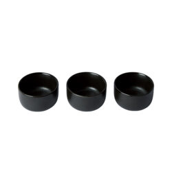 RAW Titanium Black skåle Ø7,5 cm sæt á 3 stk