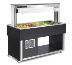 Leje af Salatbar 4 gn med hæv/sænk - Sort