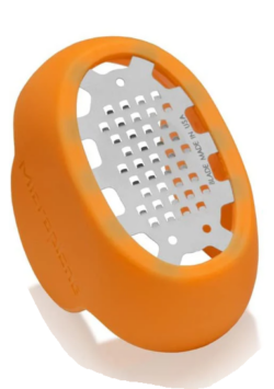 Flexi citrusskræller m/opsamling, orange, Microplane