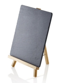 Skifer menutavle 24x21 cm, WAS